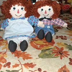 $30  Like New Raggedy Anne And Andy Dolls