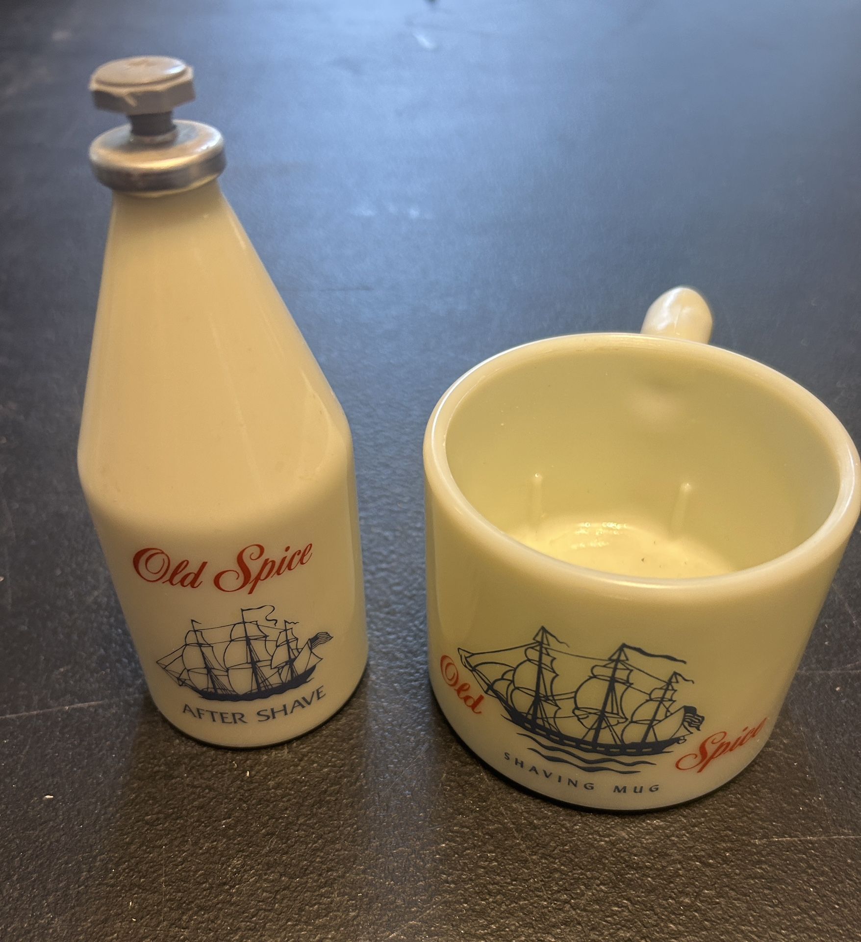 Vintage Old Spice Aftershave &  Shaving Mug