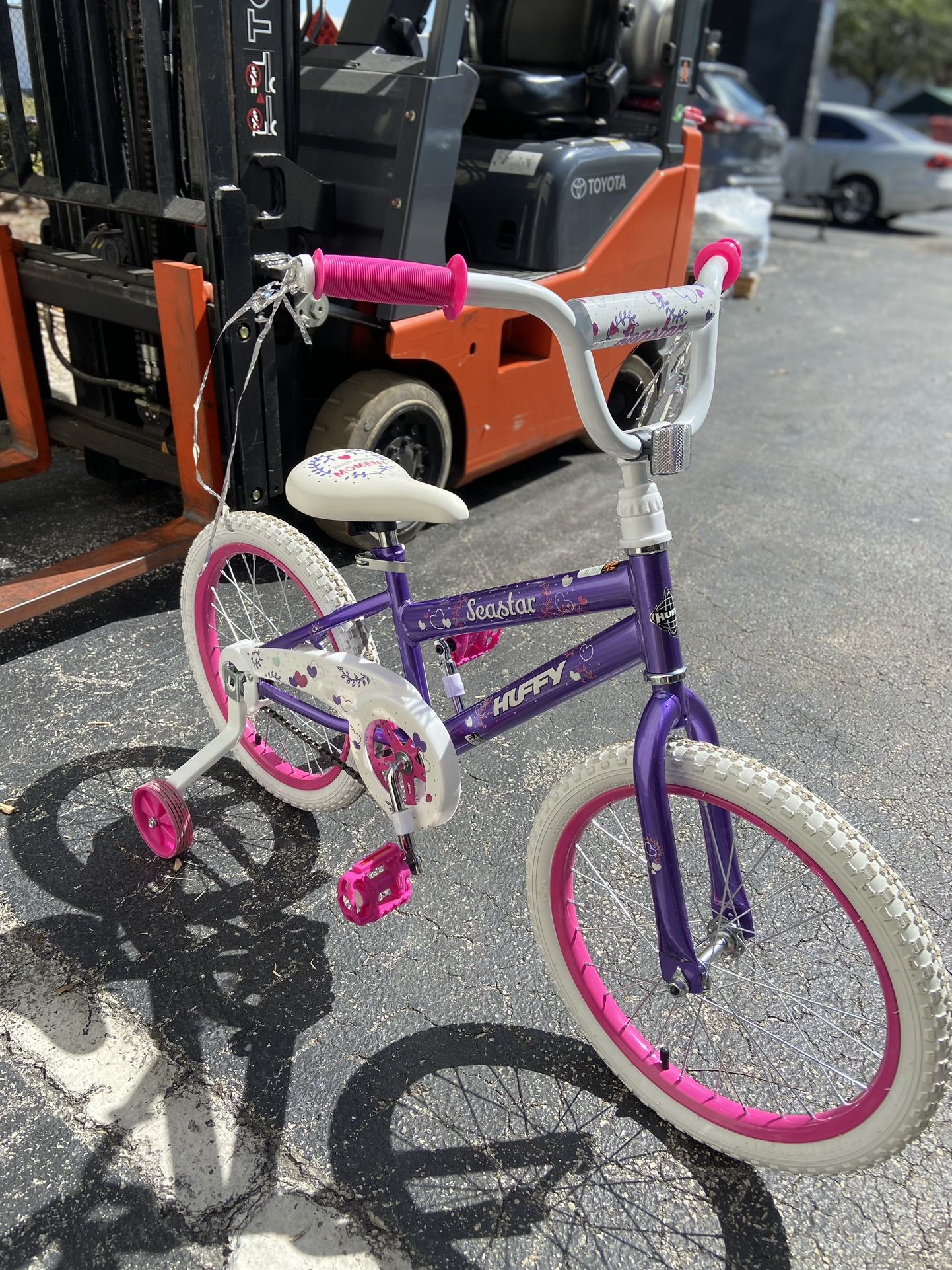 Huffy 16 In. Sea Star Girl Kids Bike, Metallic Purple