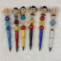 Disney Character Beaded Pens – Cute Handmade Style – $10 Each or Bundle Deal