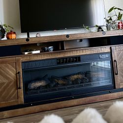 Tv stand & Electric Fireplace