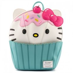 Loungefly Hello Kitty Cupcake Backpack Blue Pink Adjustable Inside Pockets