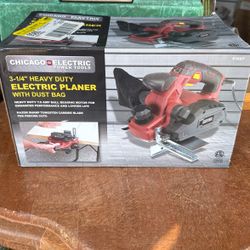 CHICAGO ELECTRIC 3-1/4" HEAVY DUTY ELECTRIC PLANER W/ DUST BAG