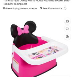 The First Years Disney Minnie Mouse Mealtime Booster Seat - Toddler Feeding Seat