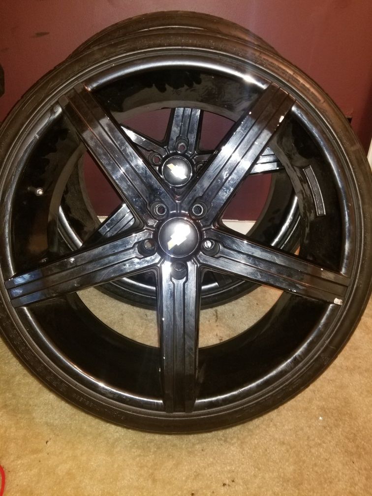 22" Rims and Tire package