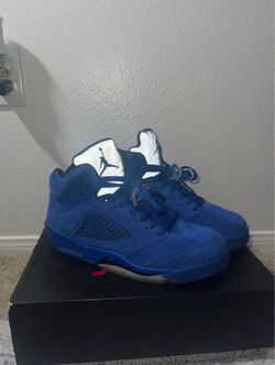 Air Jordan 5 Blue Suede