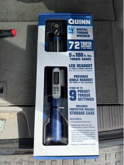 QUINN DIGITAL TORQUE WRENCH 5-100lbs. NEW!!