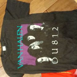 Size Small Van Halen Shirt From The '80s And A Small Motley Crue Shirt From The 80s 