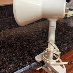 Clip Table/Desk Lamp - White 