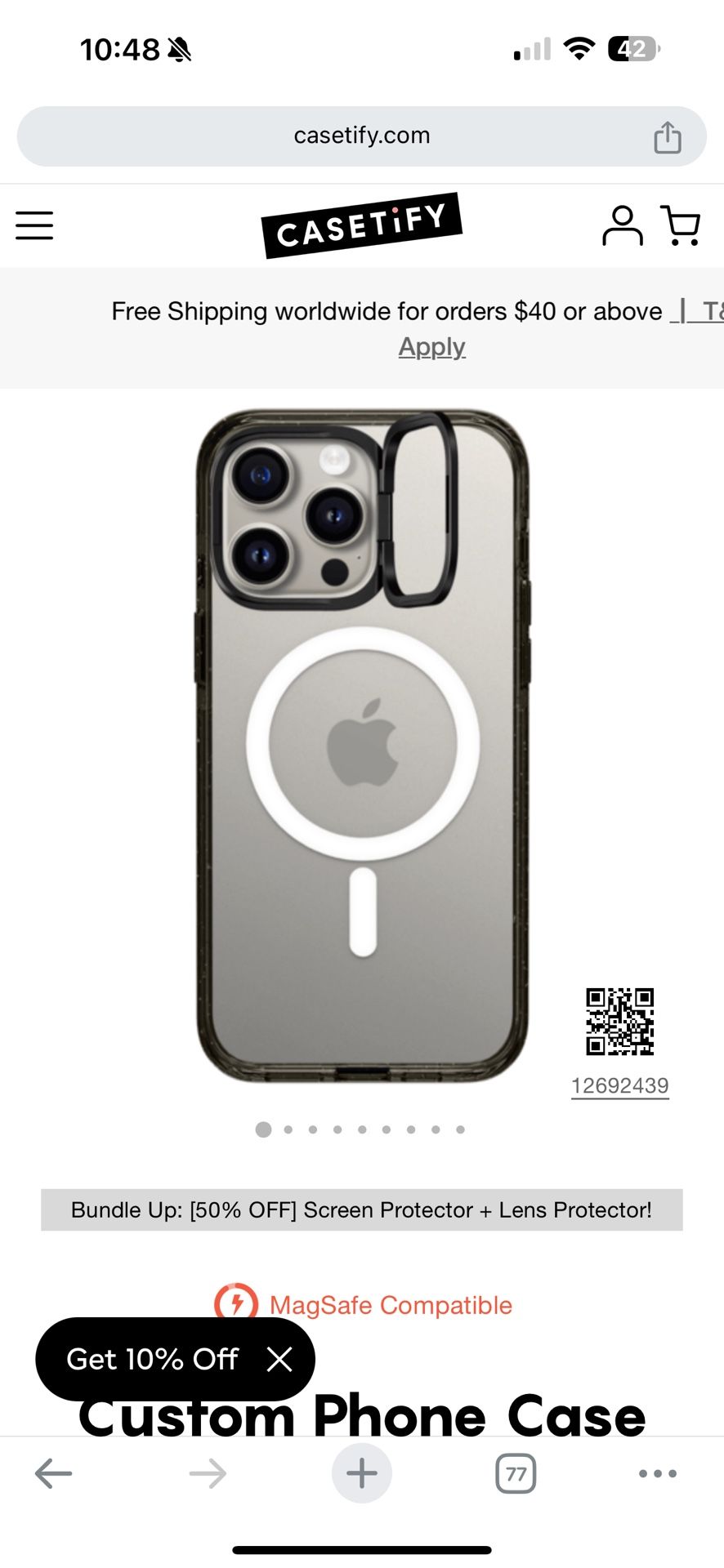 Casetify Impact Ring Stand Case Magsafe