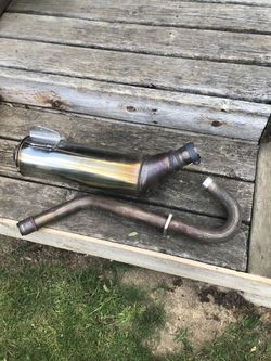 Stock exhaust for Honda trx450 quad