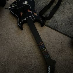 Sony PlayStation Ps2 Guitar Hero Kramer Striker 95119-805 Wireless no dongle Also Have More And Wired!!!