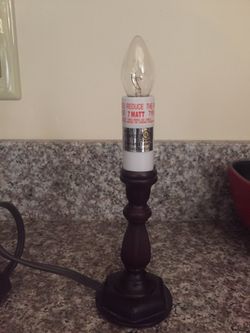 Elegant Portable Lamp. 6.5” tall with no bulb. Like new. $5 each. Take both for $8.