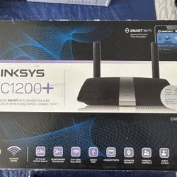 Linksys AC1200+ EA6350 WiFi Router, Dual Band, Long Range Very Fast 