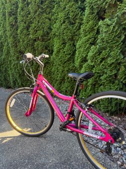 Diamondback Clarity 24” girls/womans hybrid pink cruiser bike