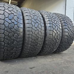 4 used tires 275 55r20
3 tires toyo at111 
1 tire fuel gripper $200.00