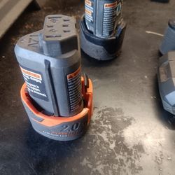 RIDGID 12V BATTERY .2.0 AH EACH