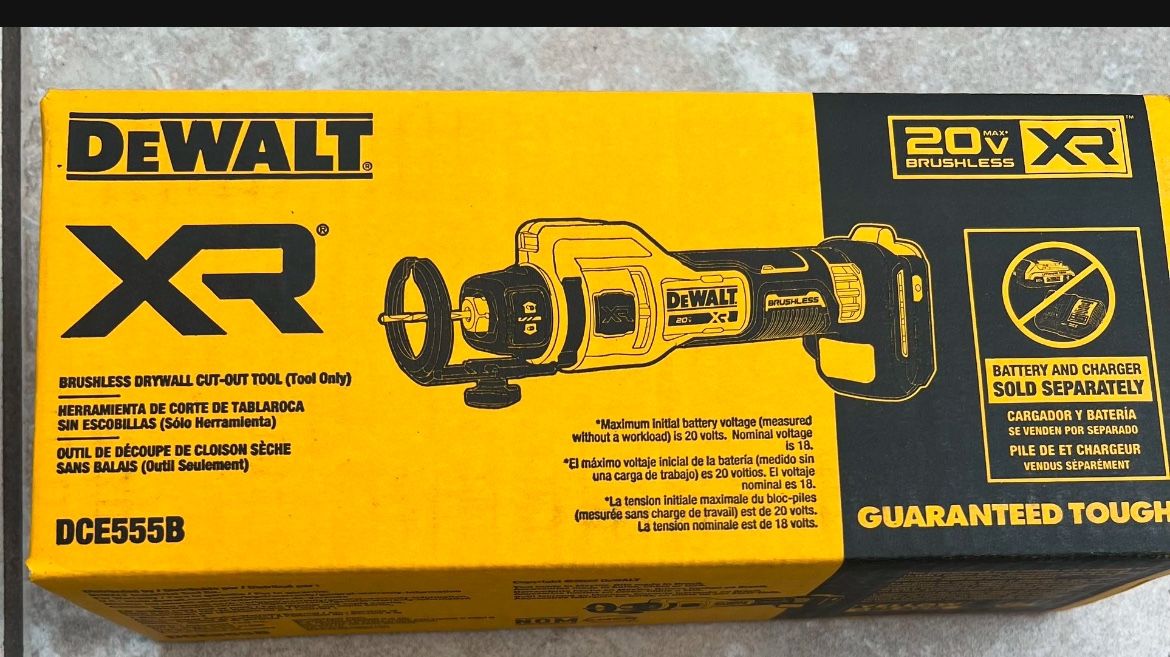 🆕NEW MODEL❗️ DEWALT XR 20V Lithium-Ion Cordless Rotary Drywall Cut-Out Tool (Tool Only)