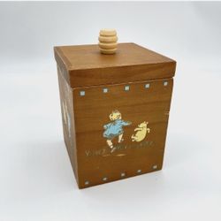 Vintage Disney Classic Winnie The Pooh Charpente Wooden Box