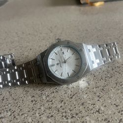 SANTORINI Silver Elite Watch – Limited Edition Luxury Timepiece – Sleek Stainless Steel Design 