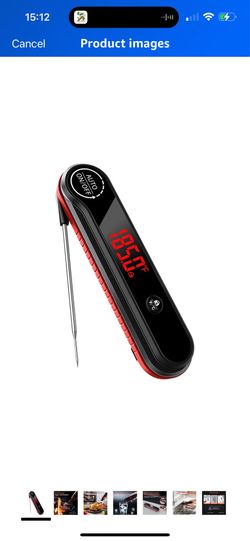 Brand new 0.3s Ultra‑Fast Instant Read Meat Thermometer, IP67 Waterproof Food Thermometer with Rotating Display & Calibration Function for Grill BBQ F