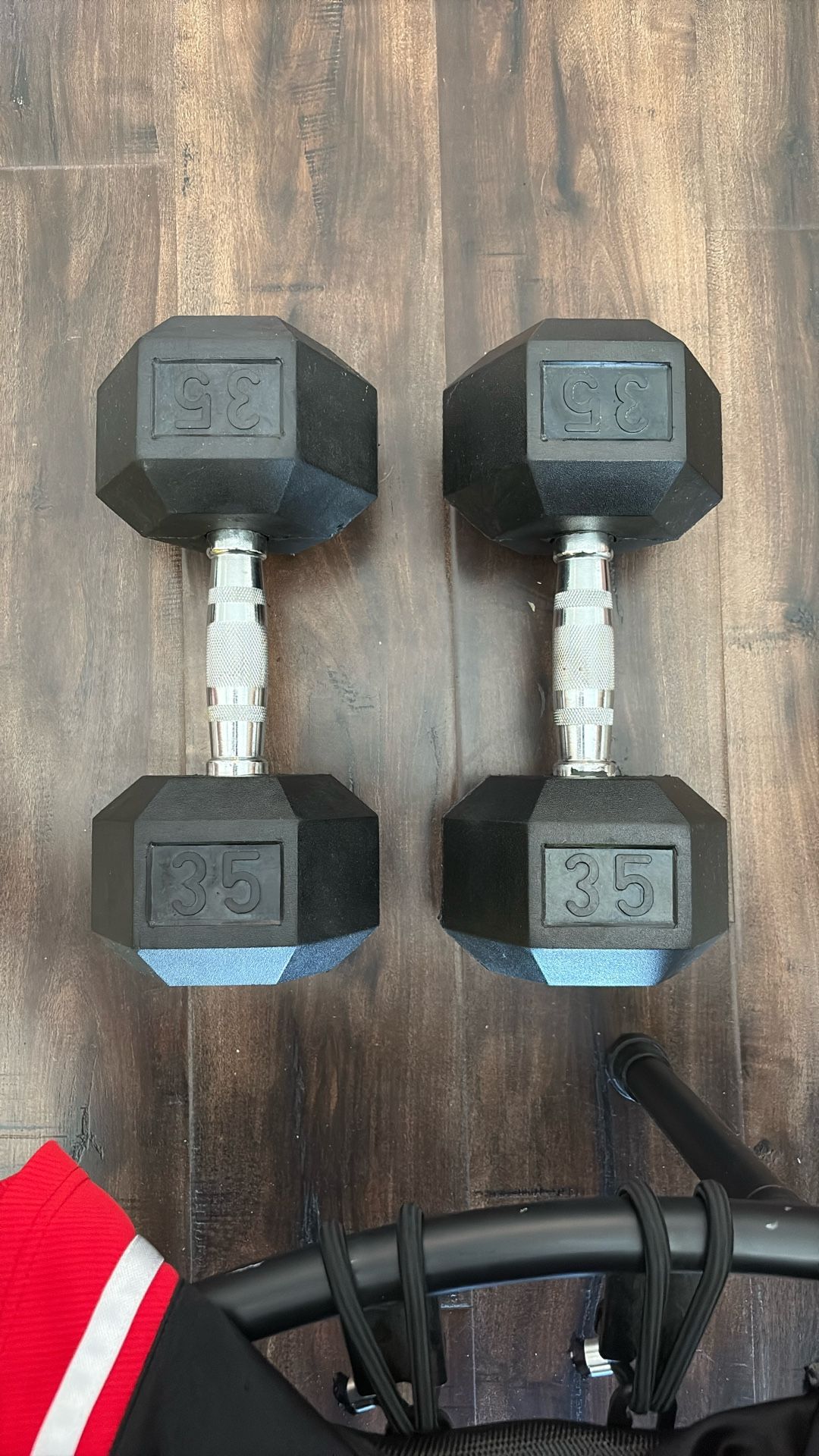 Two 35 Lb Dumbbells