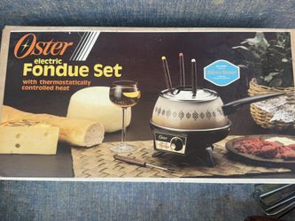 Vintage Oster Fondu Set - Almond