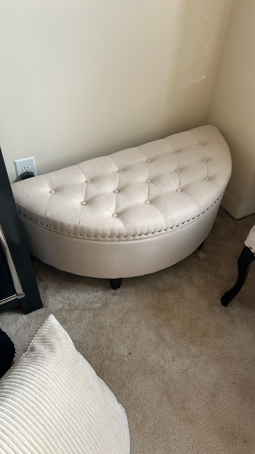 Semi-Circle Storage Bench 