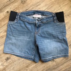 Isabel Maternity Denim Jean Shorts