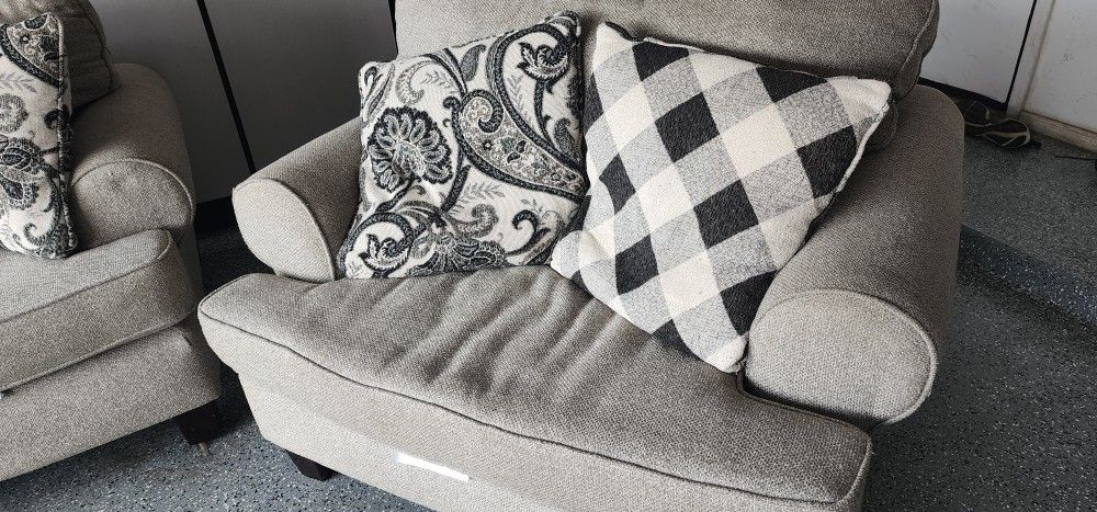Sofa and Oversize Chair