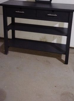 Freshly Painted Console Table – Charcoal Gray
