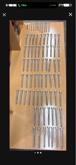 New lag bolts
