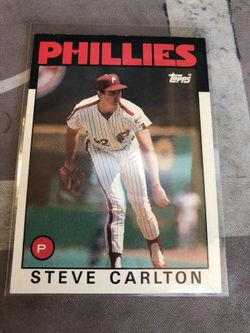 1986 TOPPS BASEBALL STEVE CARLTON #120 PHILLIES