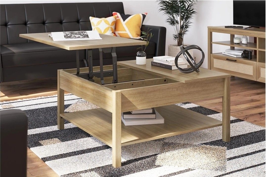 New Inbox Lift Coffee Table Natural Color 