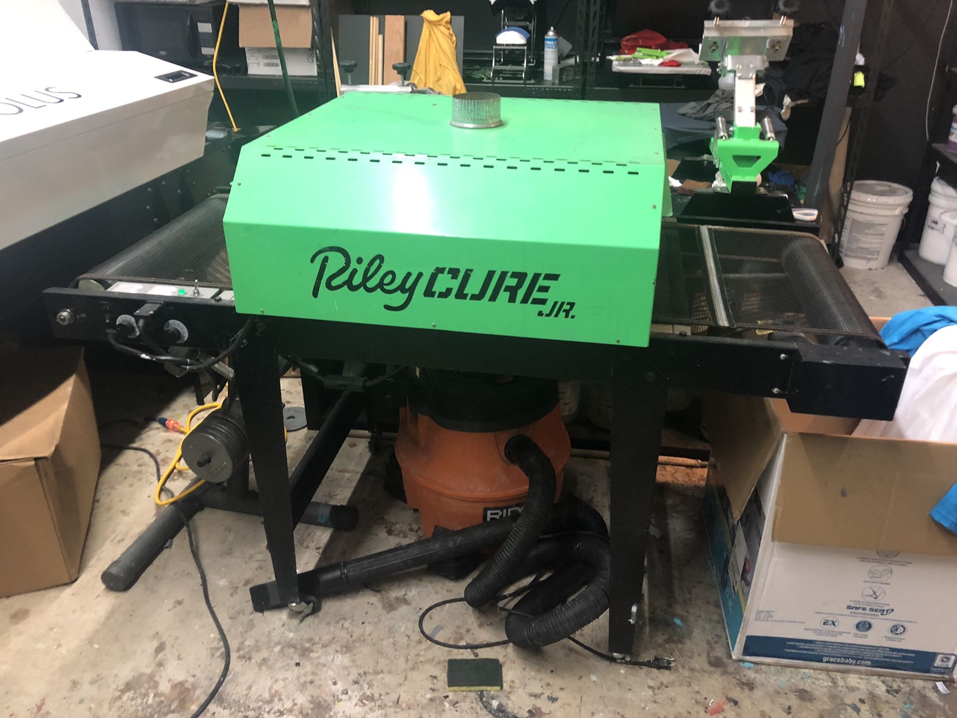 Riley Cure Jr. Conveyor Dryer for screen printing