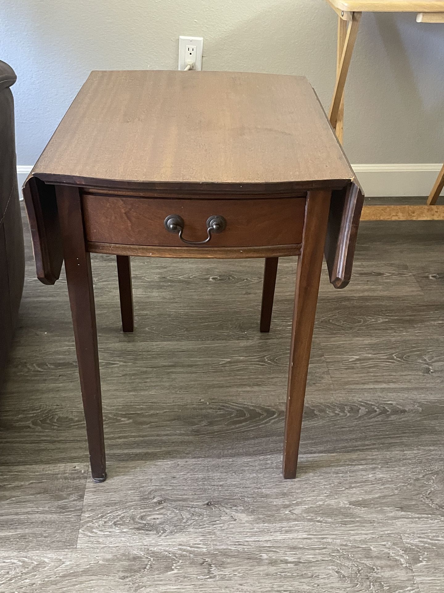 2 - Antique Drop-Leaf Side Tables