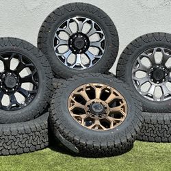 New 20” Dodge Ram 2500 wheels 8x6.5mm A/T 275/65R20 tires Ram 3500 Laramie rims 8x165 Ford F-250 GMC Chevy