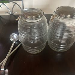 Glass Beverage Jars 