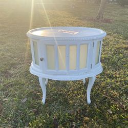 🫖 Antique Shabby-Chic Tea Vitrine – Rare Victorian Find!