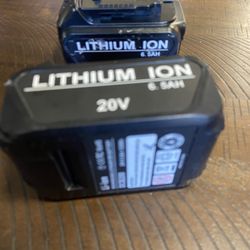 2 Pack 6.5Ah Replacement Battery 