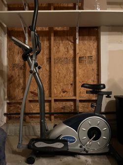 Cardio dual trainer -elliptical bike with easy disassembly for small car