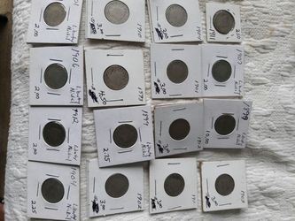 V nickels nice full dates from 2.00 up to 10.00 each see our other items on my sight