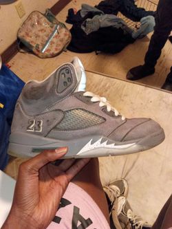 Air Jordan 5 Retro Grey Suede Sneaker
