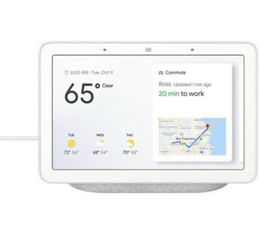 Google Nest 7" Voice-Activated Smart Assistant Home Hub - Chalk