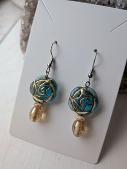 Czech glass earrings