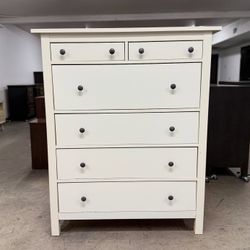 Tall White IKEA Hemnes 6 Drawer Dresser - Tons of Storage
