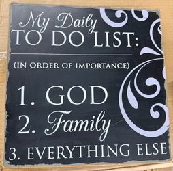 12x12 wall decor my daily to do