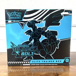 Pokemon Cards: Black Bolt Elite Trainer Box
