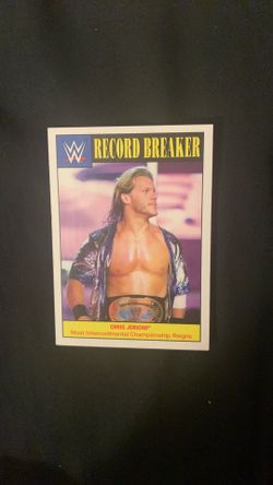 Chris Jericho 2016 Topps Heritage WWE Record Breakers #10