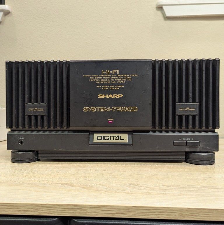 Sharp System 7700CD Power Amplifier